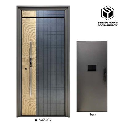 Swing Gold Alüminyum Ticari Giriş Kapıları Ana Dış Alüminyum Çerçeve Dış Kapı