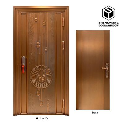 Geleneksel Kahverengi Alüminyum Bahçe Kapısı Ana Dış Metal Bahçe Kapıları
