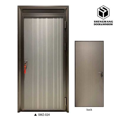 Sol Yumruklu Paslanmaz Çelik Dış Yumruklu Metal Kapı Kahverengi Yumruklu Yangın Kapıları