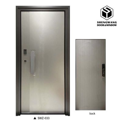 Güvenlik Ahşap Yangın Alüminyum Oda Kapıları Güzellikle THK 45mm Bitirme Paneli Bitirilmiş