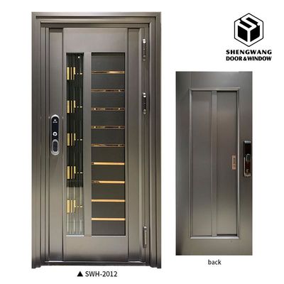 MDF Yangın geçirmez Bina Alüminyum Kapılar İç Güvenlik Yangın Rated Kapı