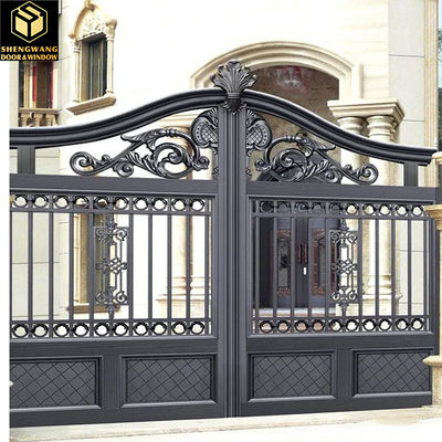 Özel Boyutlu Otel Salıncak Paslanmaz Çelik Kapı Isı Transfer Baskı Metal Louver Kapılar