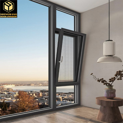 Villa Push Pull Curtain Wall Window Transparent Aluminium Window Sliding Frame