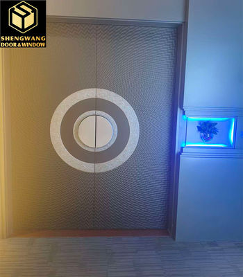 Sapele korozyona dayanıklı Alüminyum Oda Kapısı Katı Çekirdek Kapı Ses geçirmez